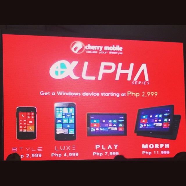 Cherry Mobile Alpha Series