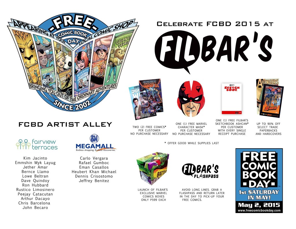 Filbar's Free Comic Book Day 2015 FCBD